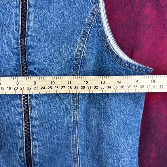NWTG VEST OTHER BY WILD FABLE IN BLUE DENIM, SIZE: S/M - Picture 9 of 9